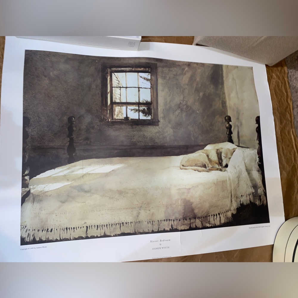 Andrews Wyeth painting printed